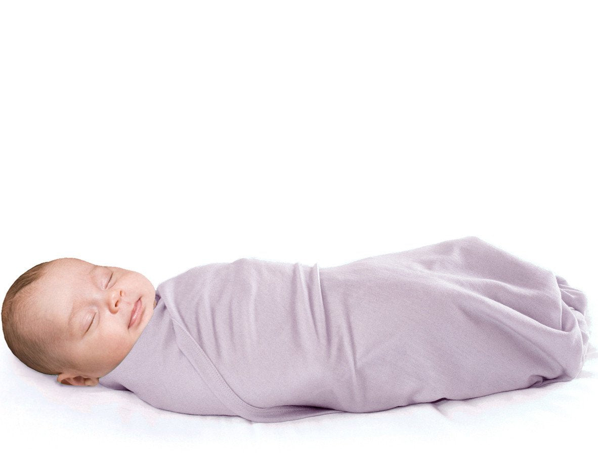 Swaddle Blanket Merino Wool Newborn to 3 Months Lilac