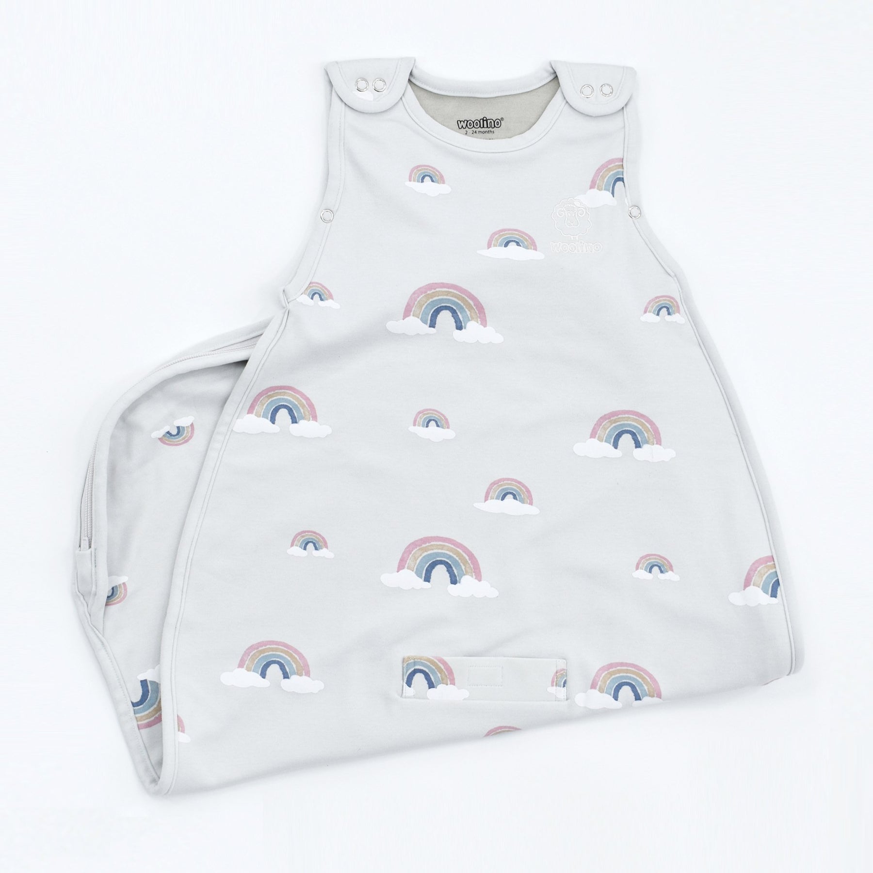 4 Season Ultimate Toddler Sleep Bag Merino Wool Organic Cotton 2 4 Years Rainbow