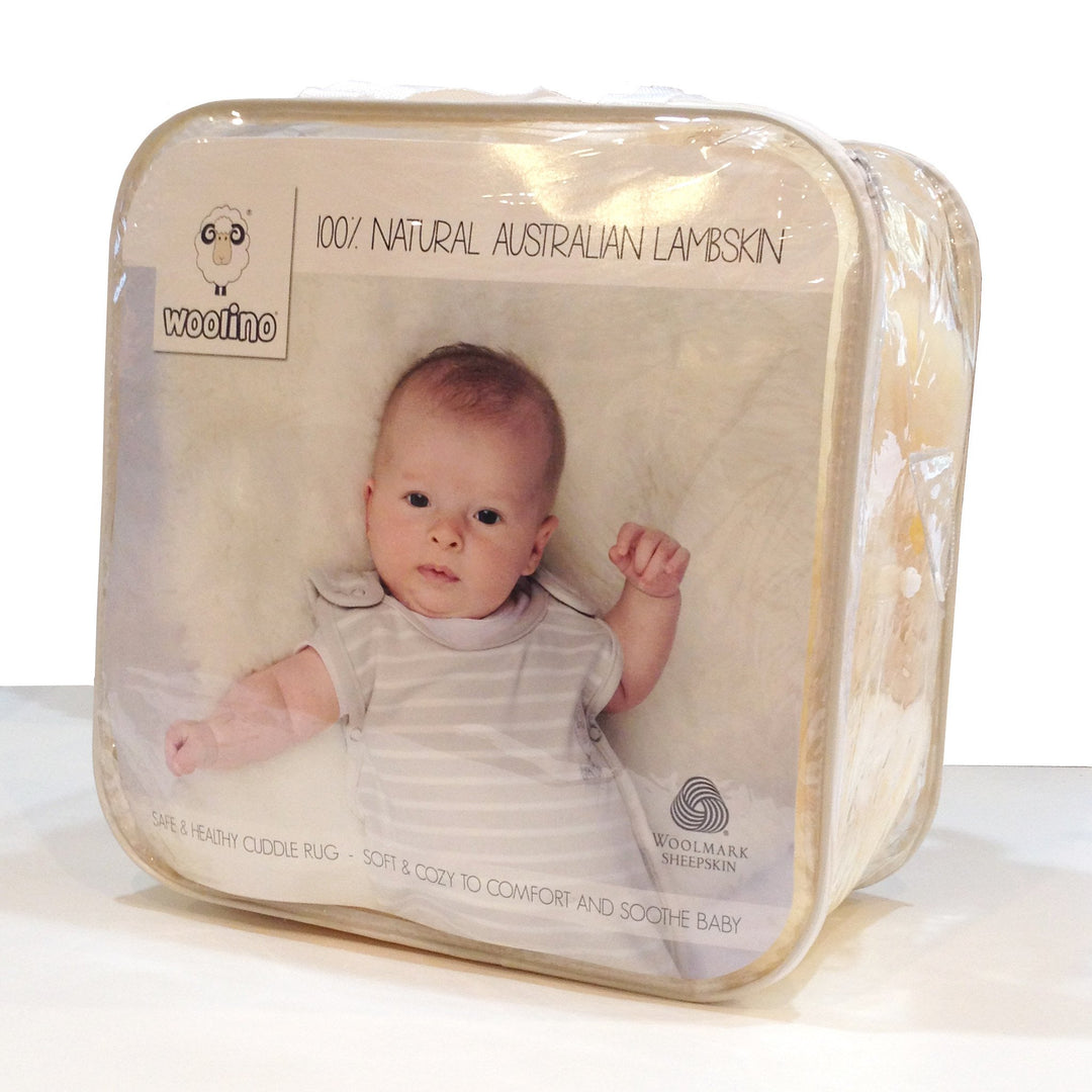 Woolino - Baby Sheepskin Rug | 100% Natural Lambskin for Babies